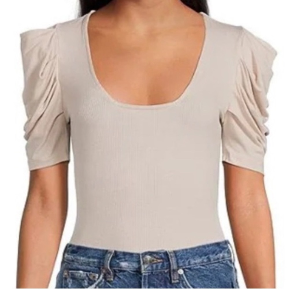 Free People Nude Bodysuit NWOT